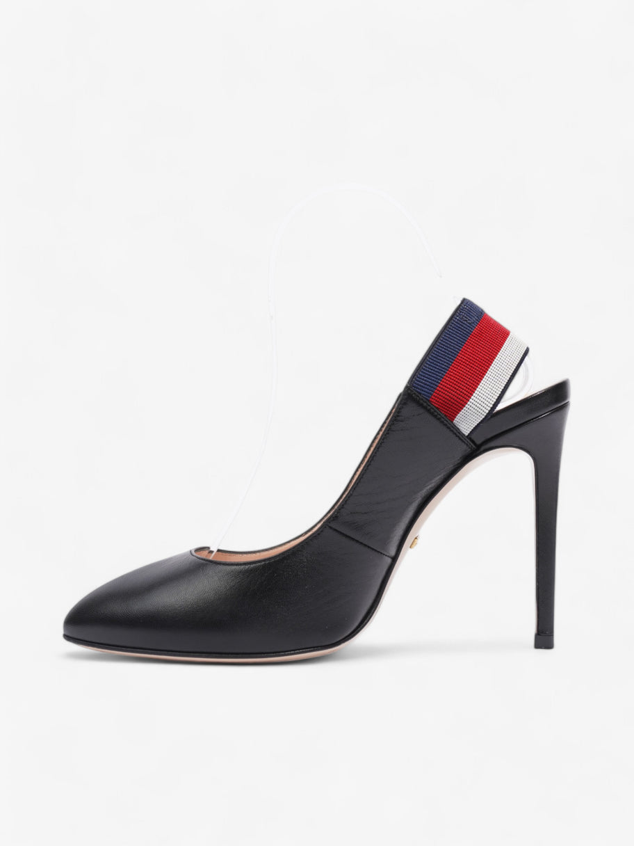 Gucci Slingback Heels 100 Black Leather EU 37.5 UK 4.5 Image 3