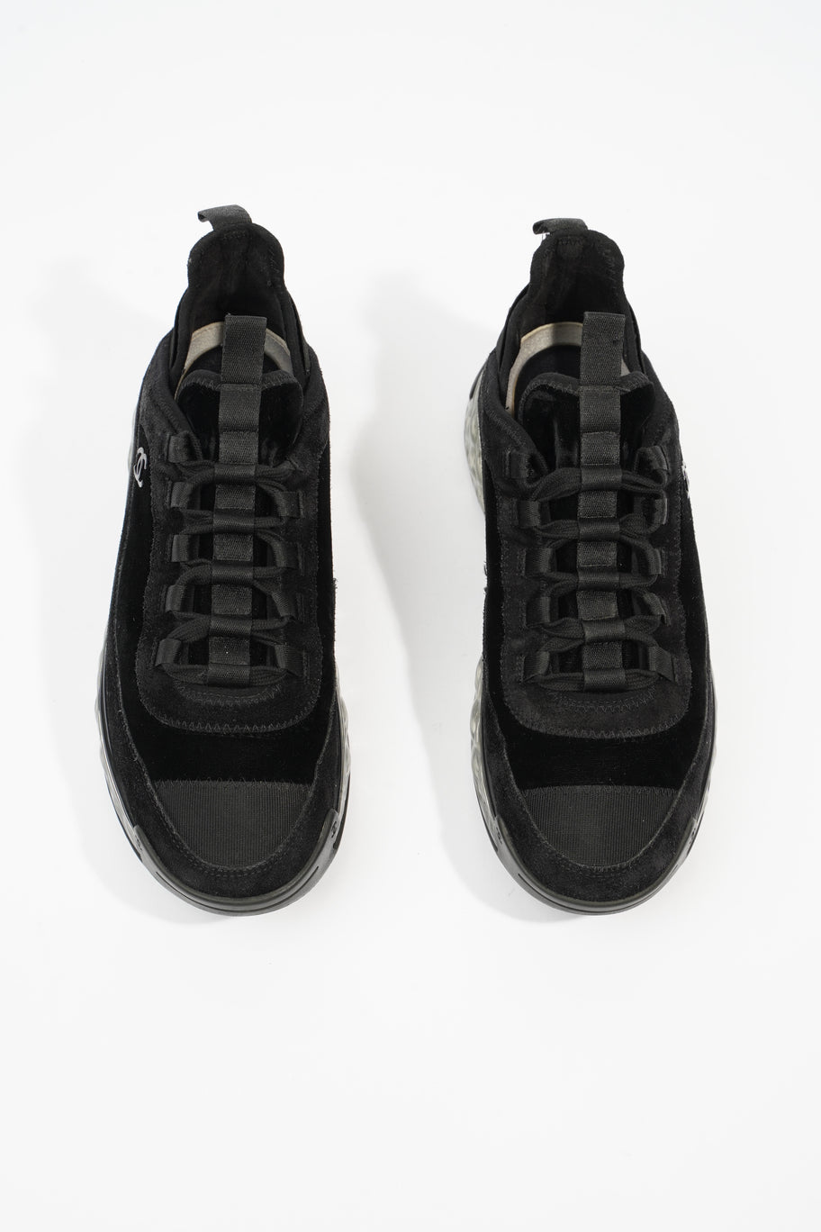 CC Logo Clear Sole Sneakers Black Velvet EU 39 UK 6 Image 8