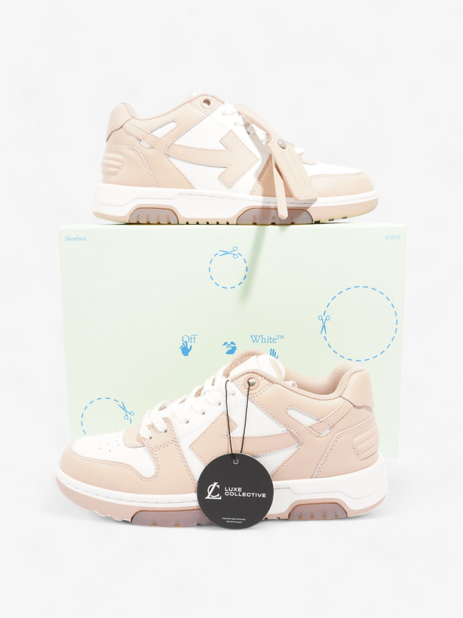 Off White Out Of Office Sneakers White  / Nude Leather EU 39 UK 6 Image 10