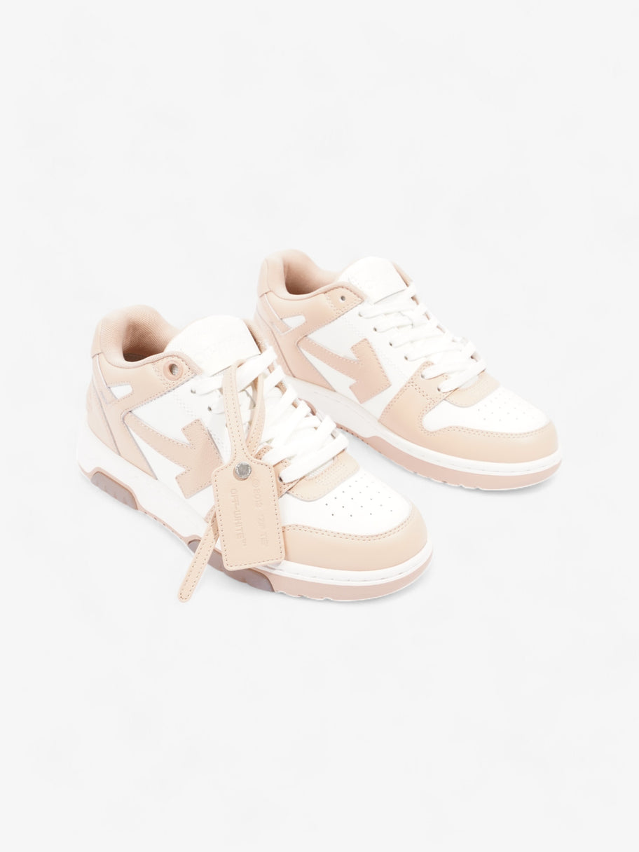 Off White Out Of Office Sneakers White  / Nude Leather EU 39 UK 6 Image 2