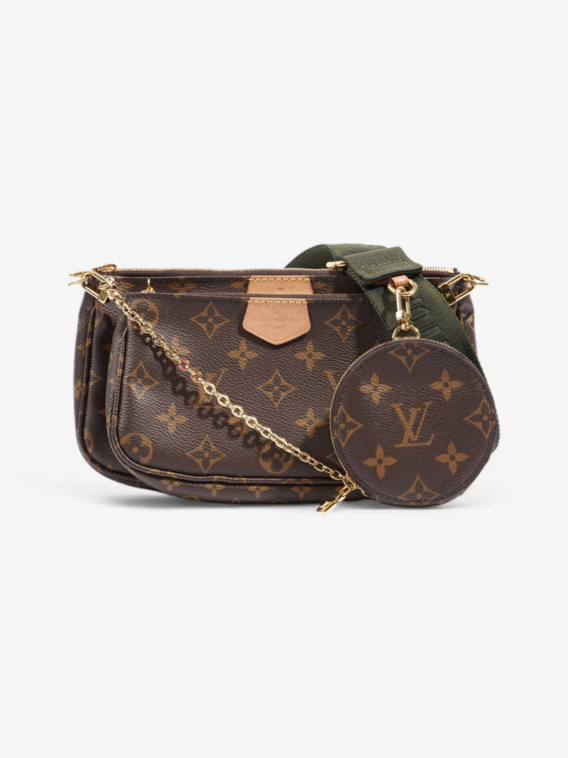  Louis Vuitton Multi Pochette Accessoires Monogram / Green Coated Canvas