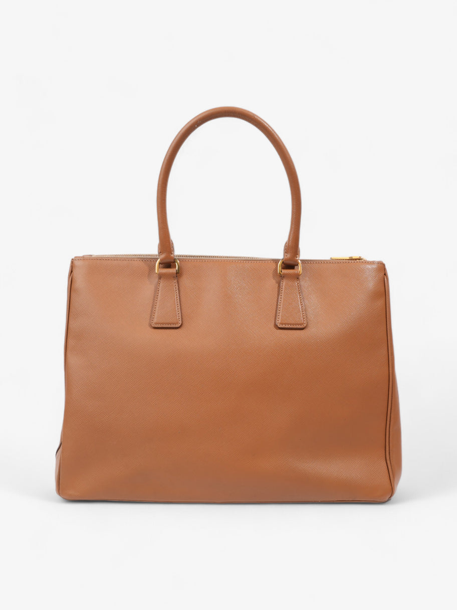 Prada Galleria Double Zip Caramel Brown  Saffiano Leather Image 4