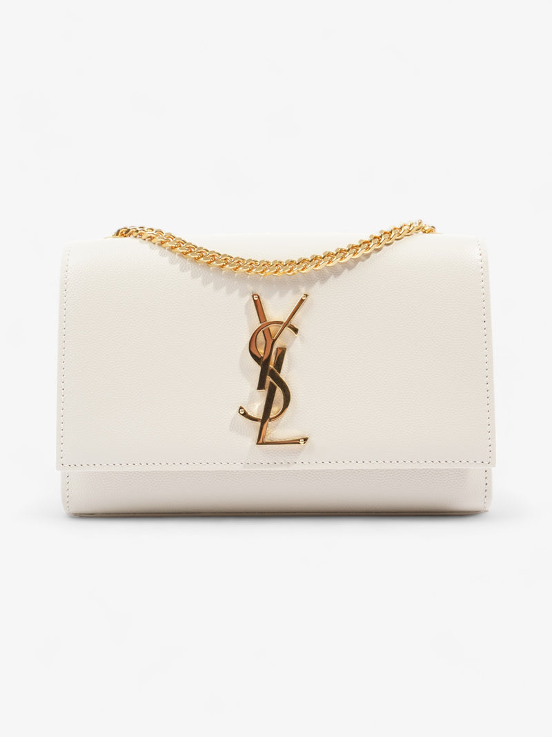  Saint Laurent Kate White Leather Small