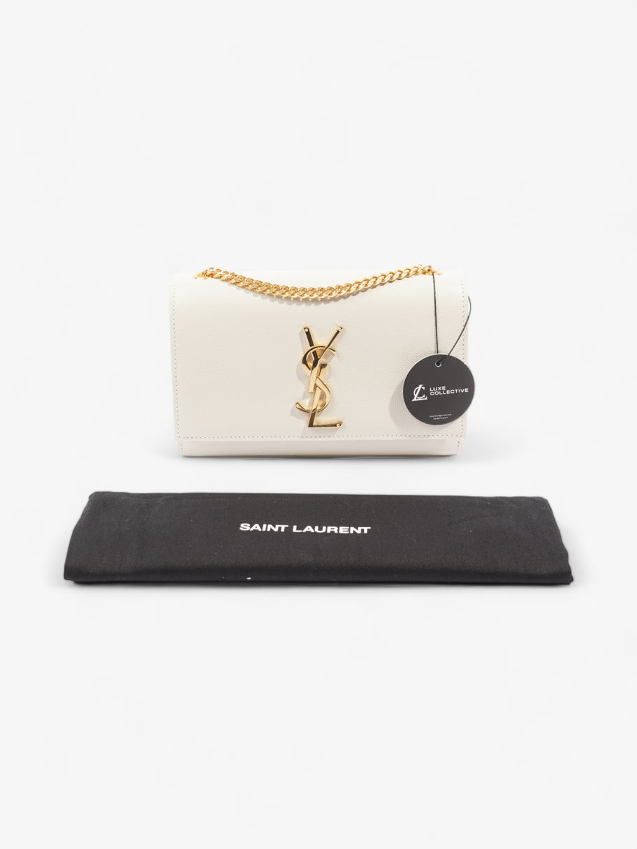 Saint Laurent Kate White Leather Small Image 8