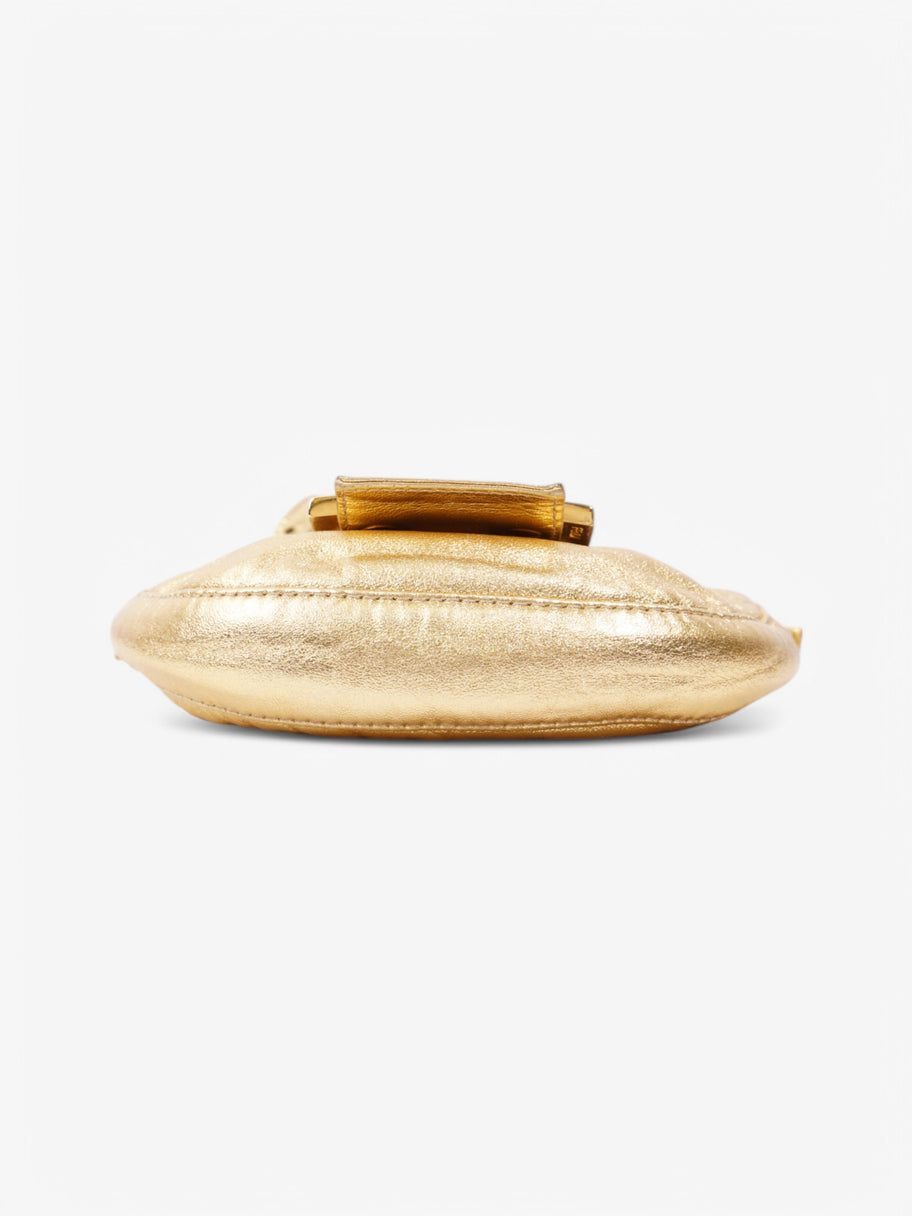 Fendi Croissant Gold / Crystal Leather Mini Image 6