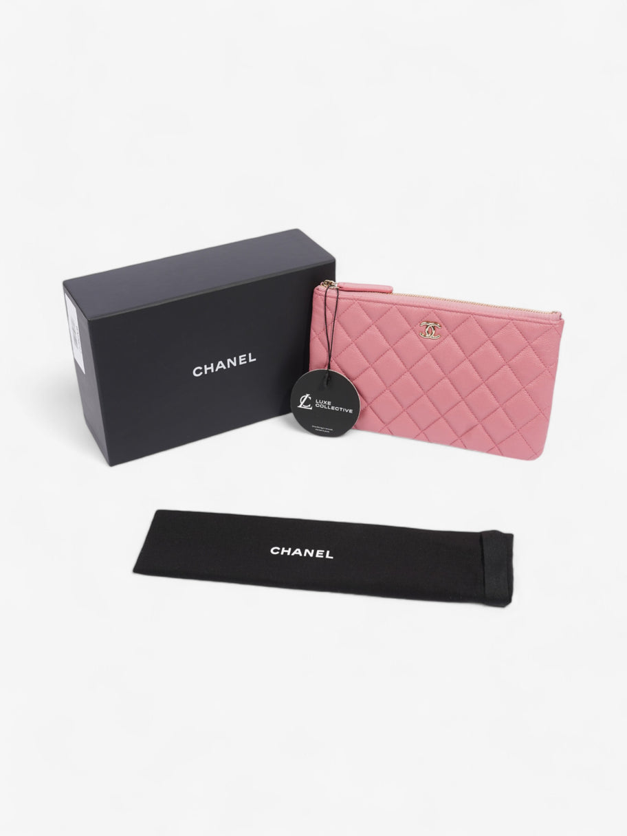 Chanel Coin and Card Purse Pink Caviar Leather Image 6