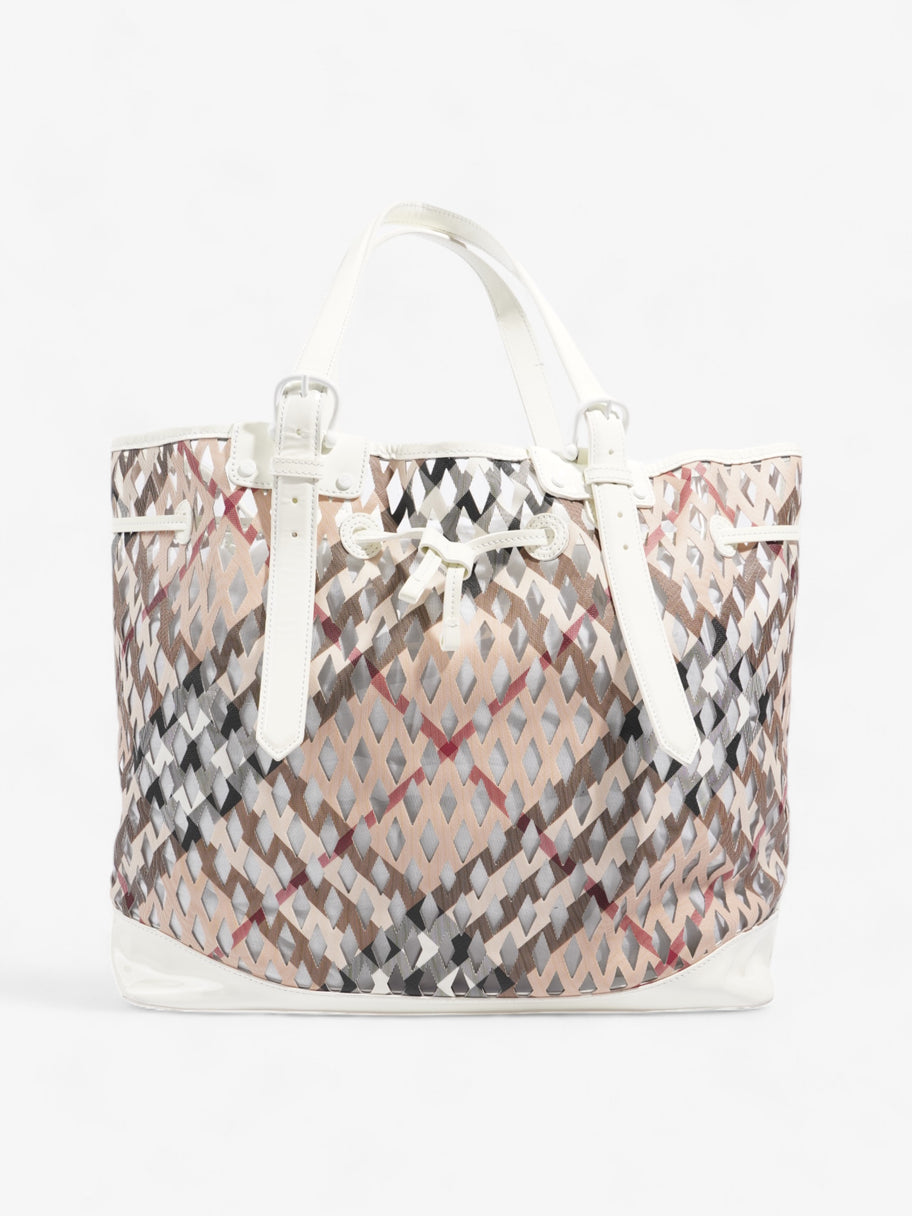 Burberry Net Drawstring Bag Supernova Check PVC Image 1