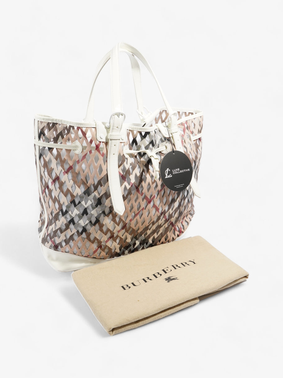 Burberry Net Drawstring Bag Supernova Check PVC Image 11