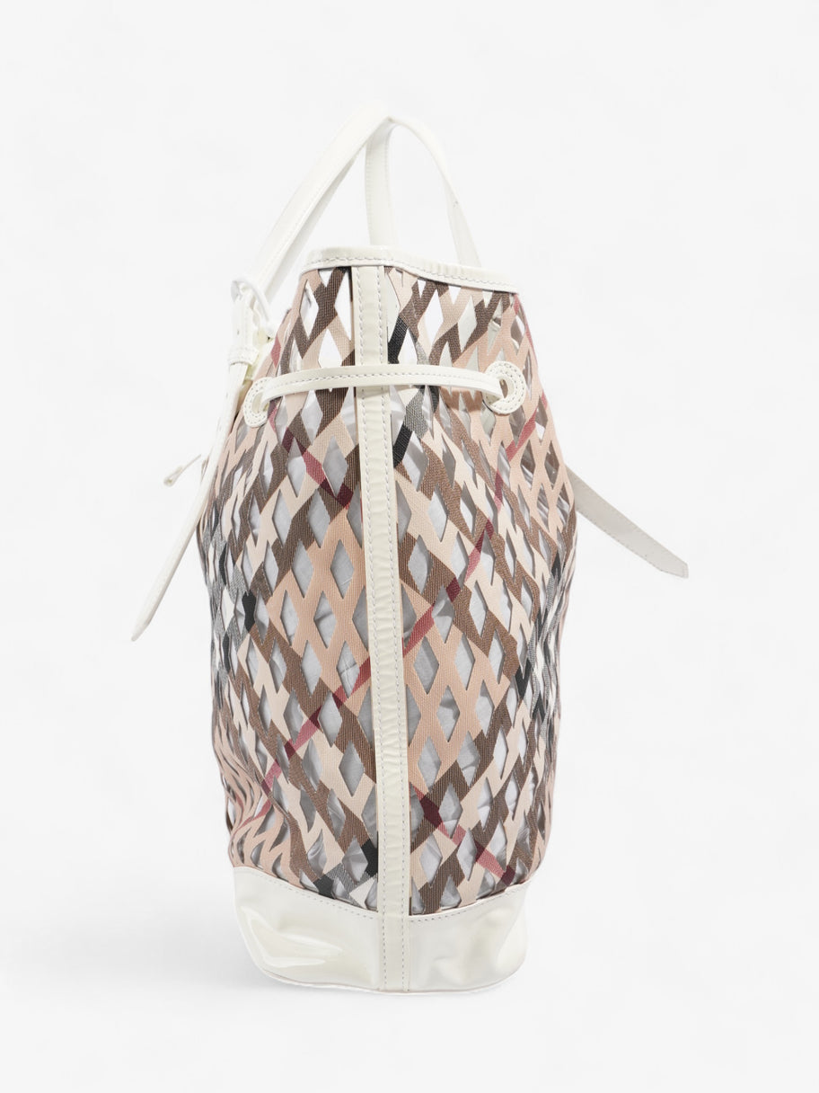 Burberry Net Drawstring Bag Supernova Check PVC Image 4