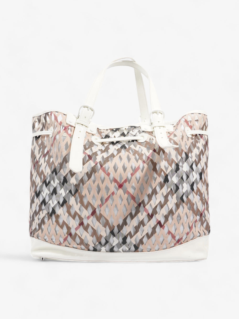 Burberry Net Drawstring Bag Supernova Check PVC Image 5