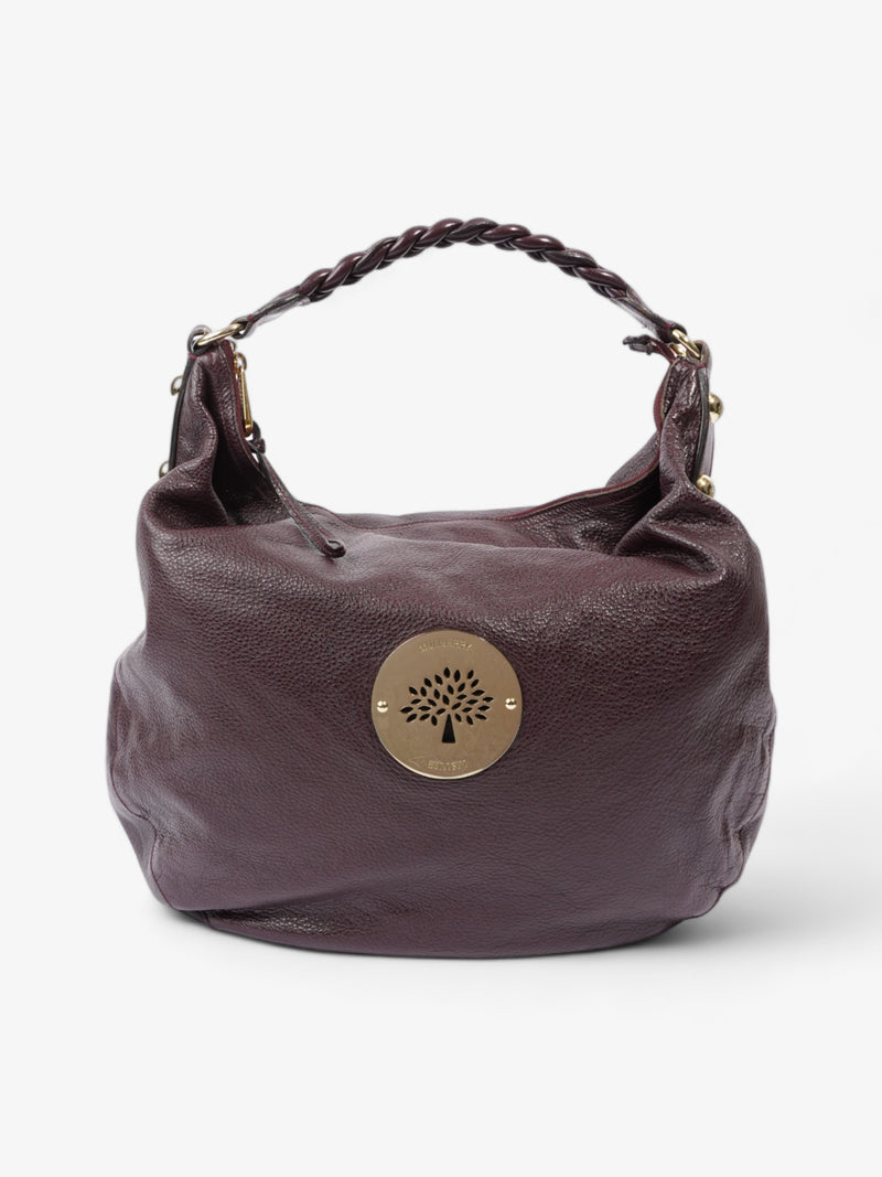  Mulberry Daria Hobo Dark Purple Leather