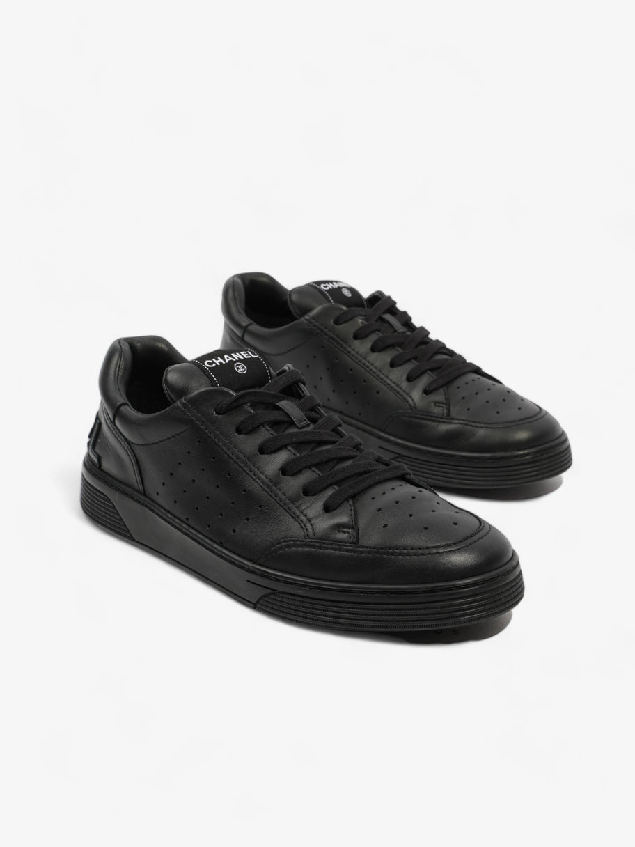 Chanel Low Top Sneaker Black Leather EU 43 UK 9 Image 2