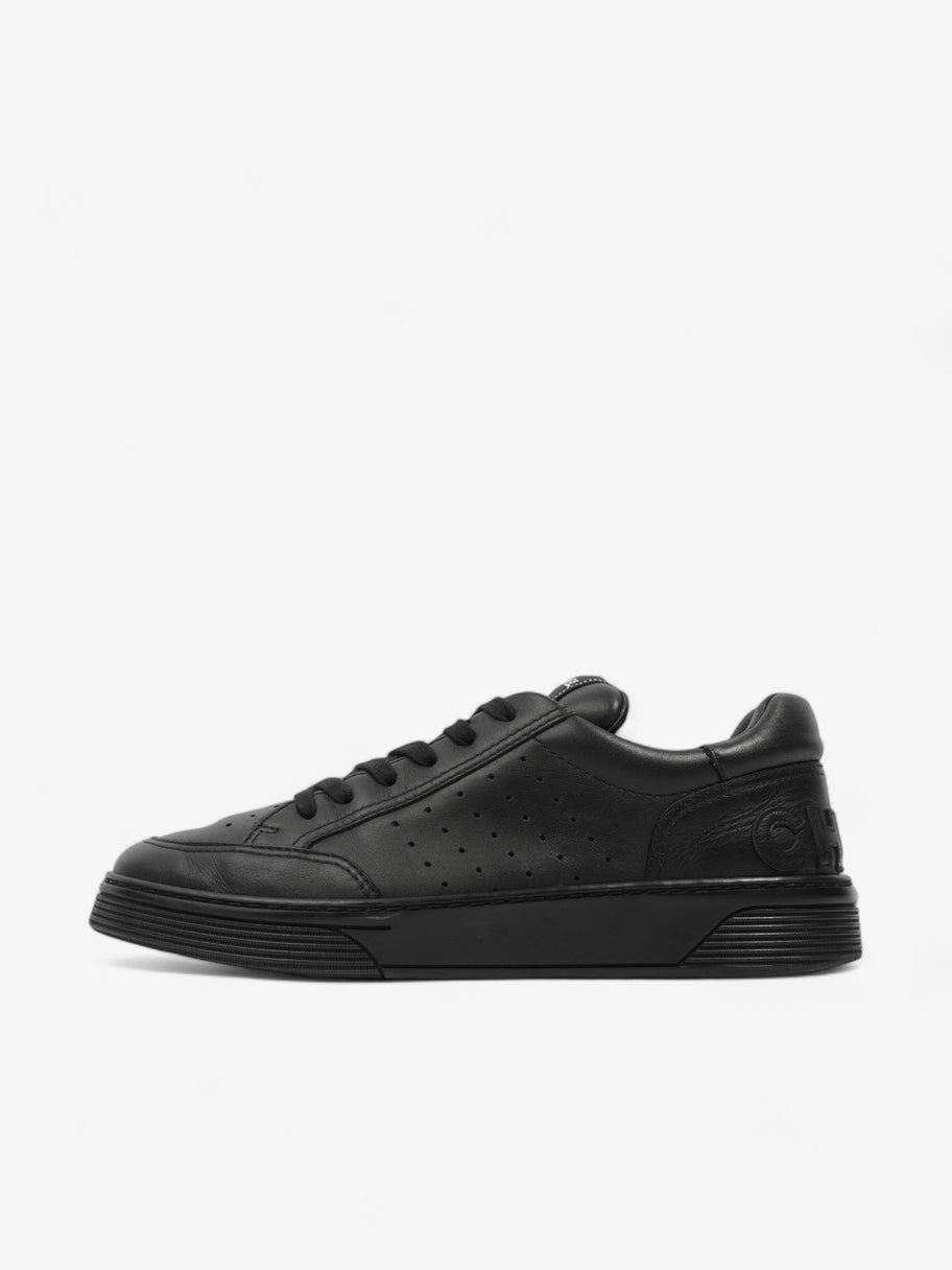 Chanel Low Top Sneaker Black Leather EU 43 UK 9 Image 5