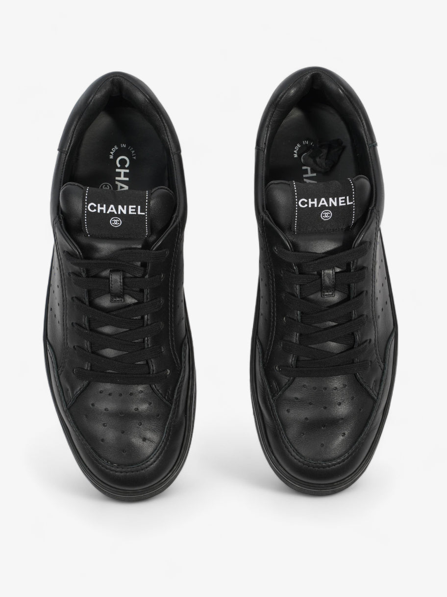 Chanel Low Top Sneaker Black Leather EU 43 UK 9 Image 8