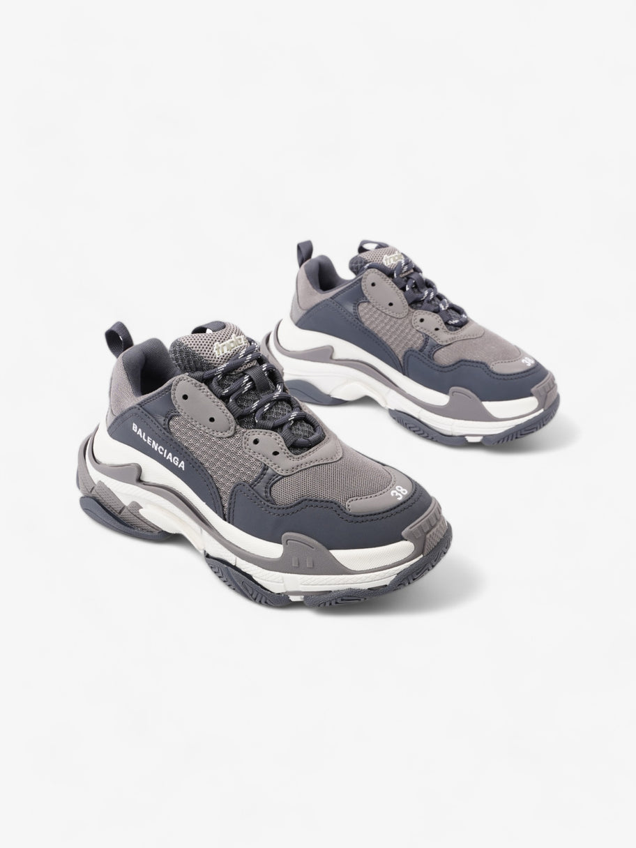 Balenciaga Triple S Dark Grey / Grey / White Mesh EU 38 UK 5 Image 2