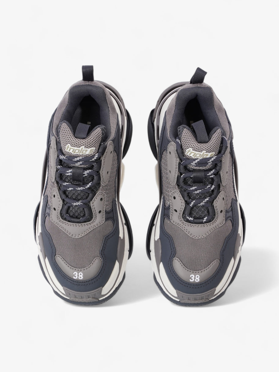 Balenciaga Triple S Dark Grey / Grey / White Mesh EU 38 UK 5 Image 8