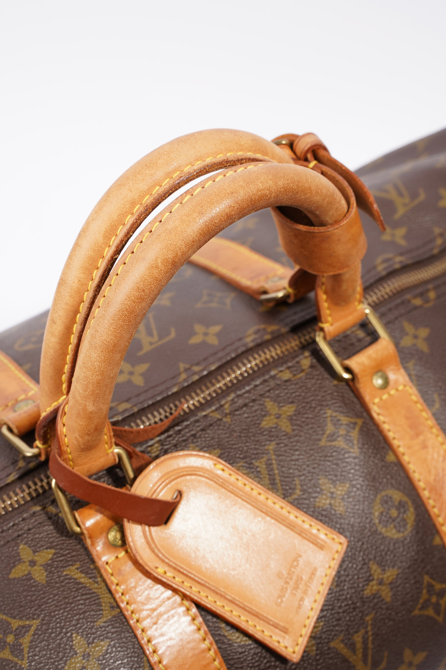 Keepall Bandouiliere Brown / Monogram Coated Canvas 55 Image 16