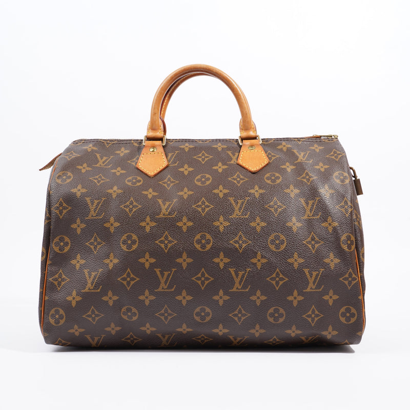  Speedy Brown / Monogram Coated Canvas 35