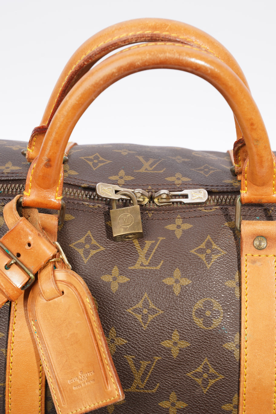 Keepall Brown / Monogram Coated Canvas 60 Image 16