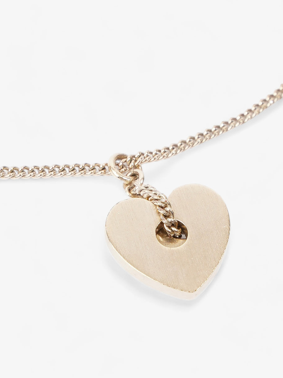 Logo Heart Necklace Gold  Base Metal Image 5