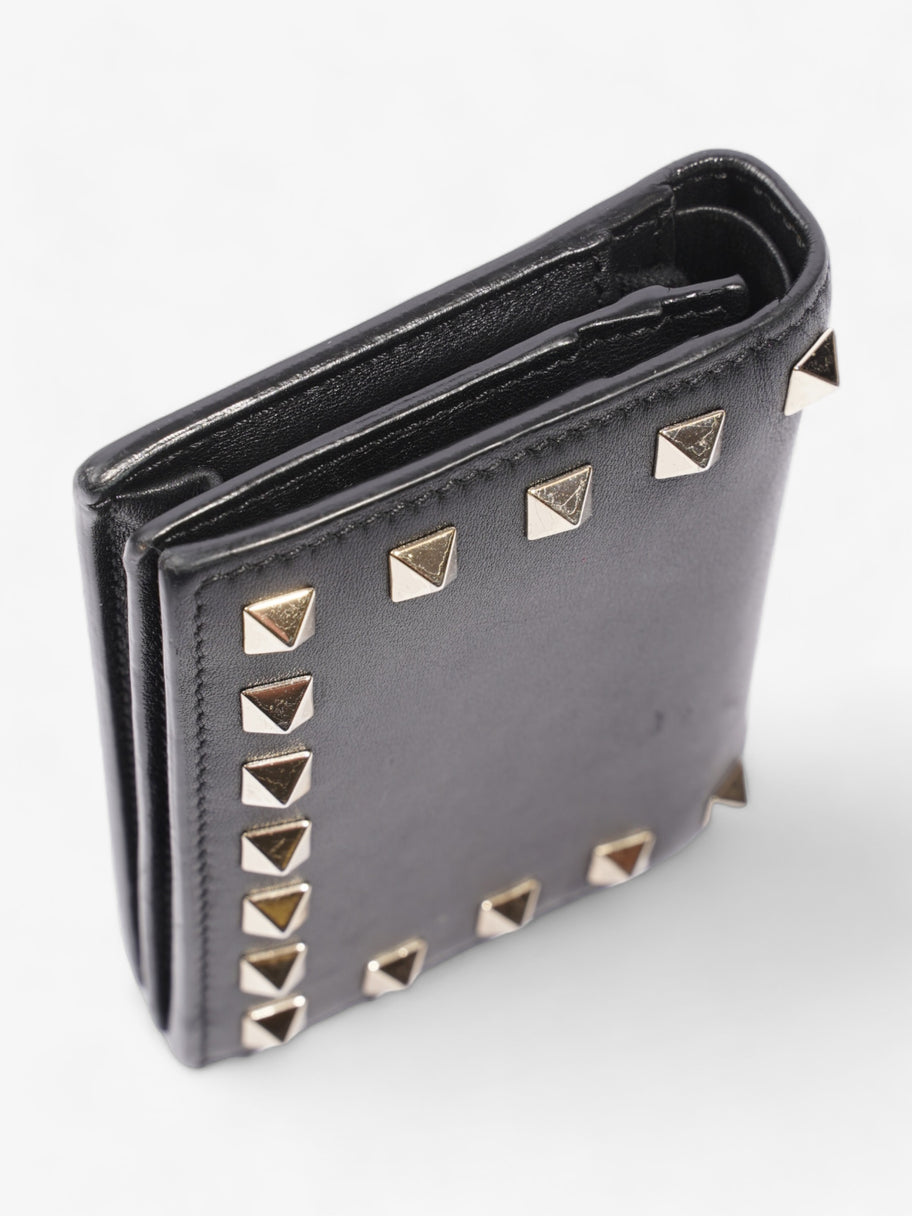 Compact Wallet Black Leather Image 7