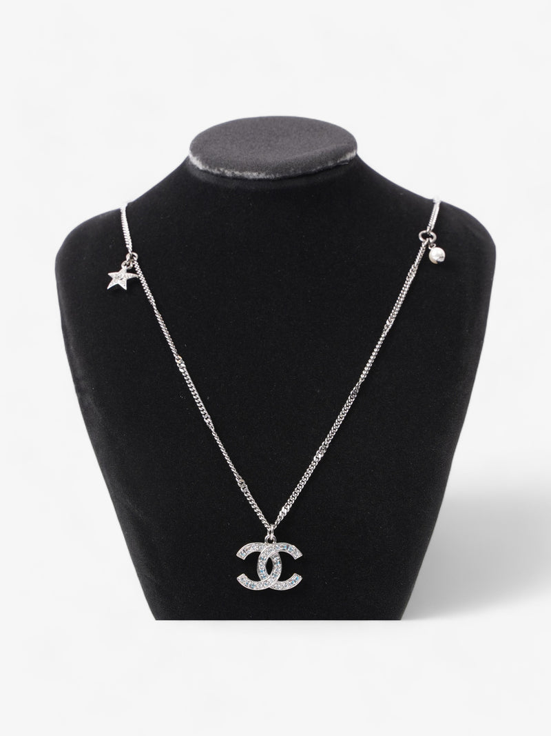  Coco Mark C21S Necklace Silver Rhinestone 61.5cm