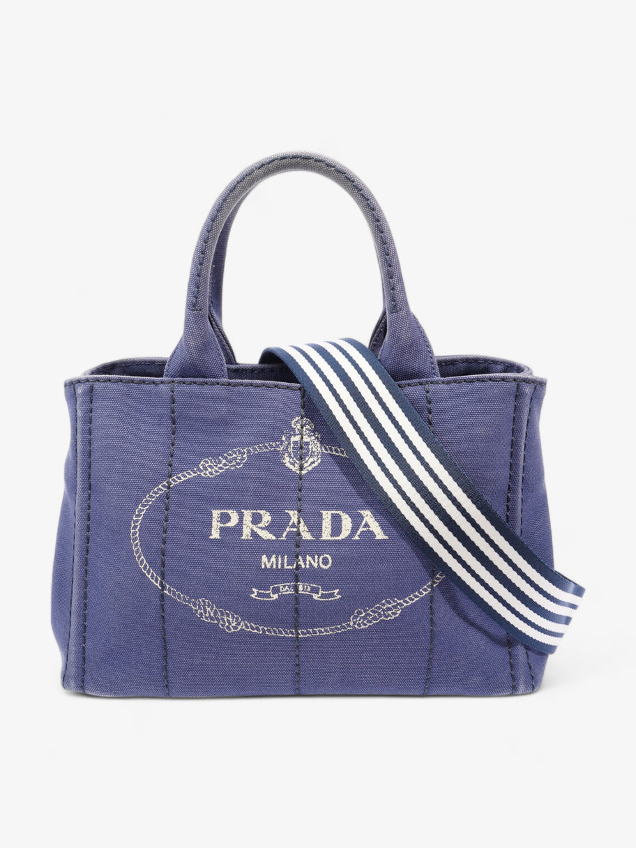 Canapa 2 Way Tote Blue Canvas Image 1