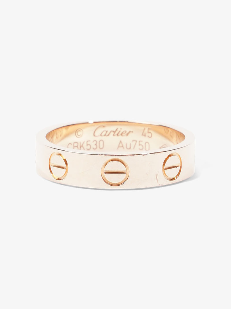  LOVE Wedding Band 18ct Gold Rose Gold 45