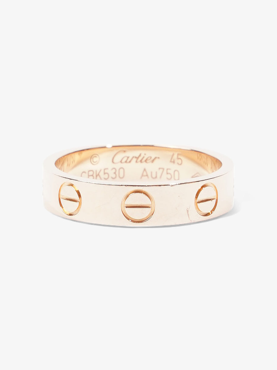 LOVE Wedding Band 18ct Gold Rose Gold 45 Image 1