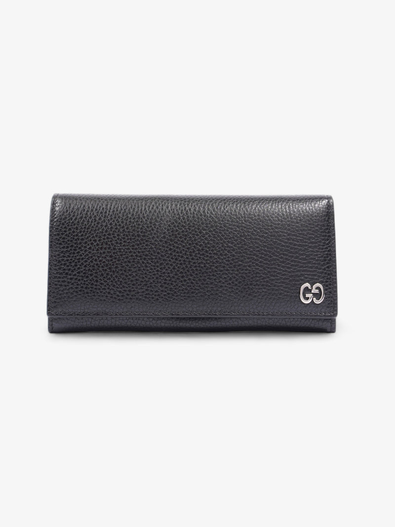  Long Wallet Black Leather