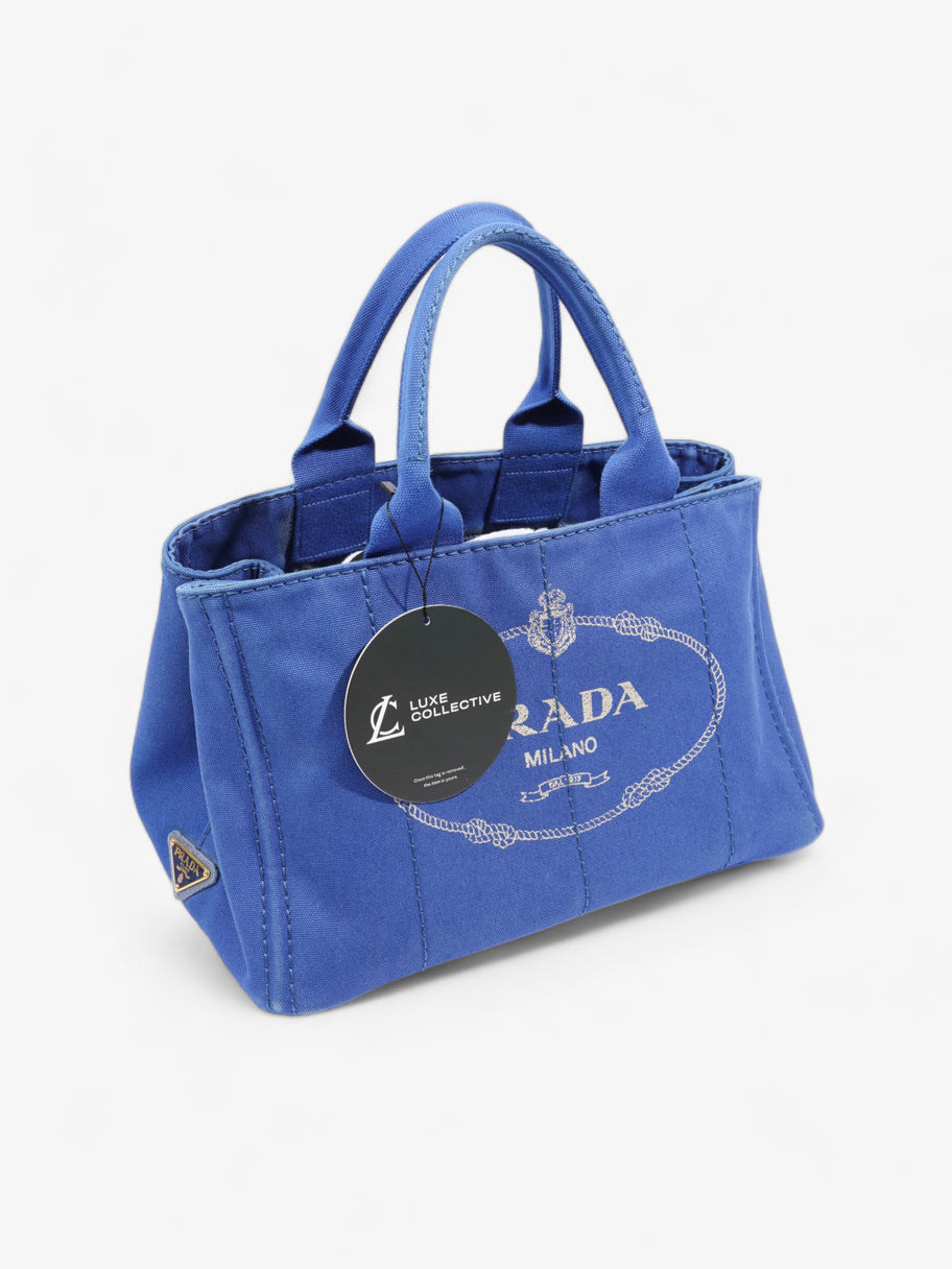 Canapa Tote Blue Canvas Image 10