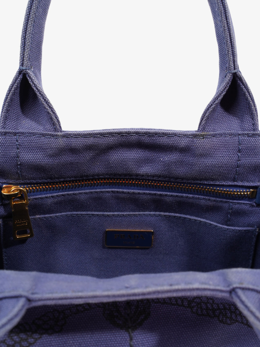 Canapa 2 Way Tote Blue Canvas Image 7