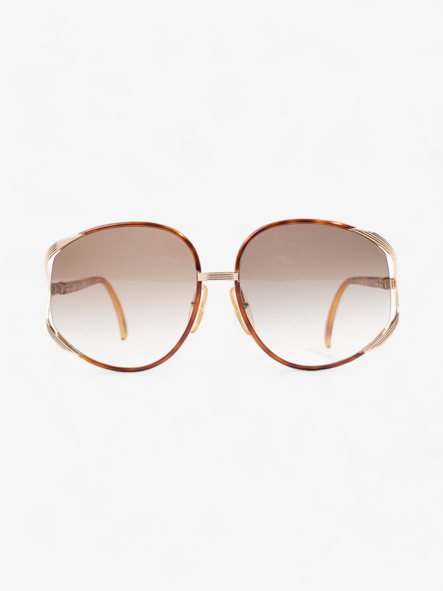 Oversized Gradiant Sunglasses Brown Acetate 150mm Image 1