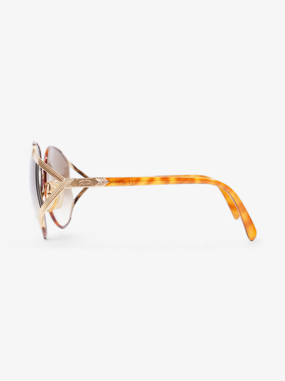 Oversized Gradiant Sunglasses Brown Acetate 150mm Image 2