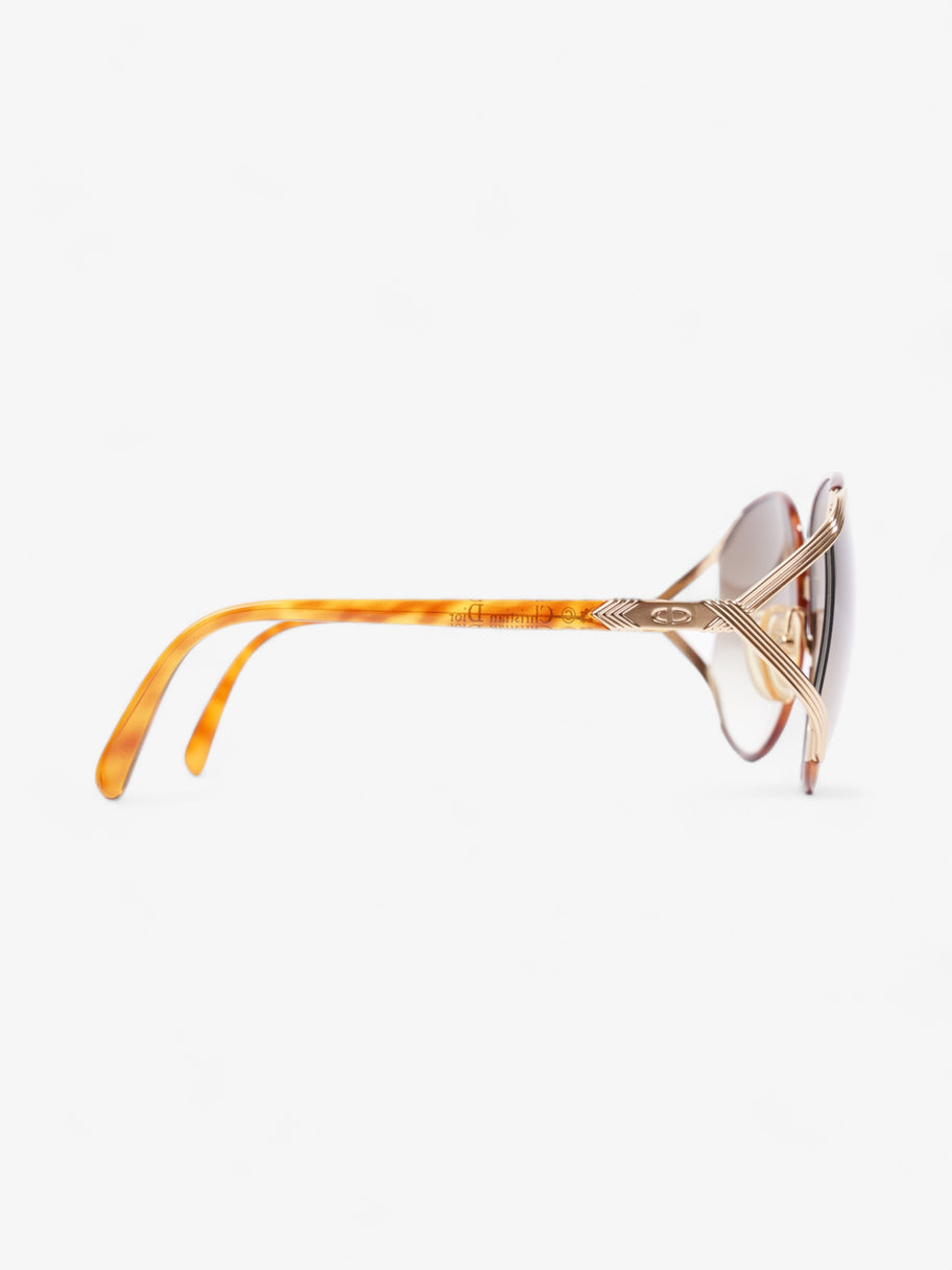 Oversized Gradiant Sunglasses Brown Acetate 150mm Image 4