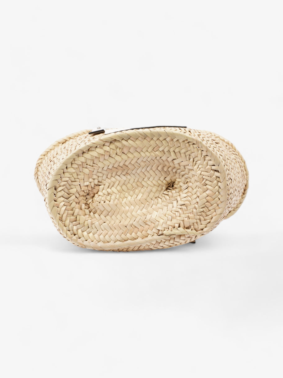 Basket Bag Natural / White Raffia Medium Image 6