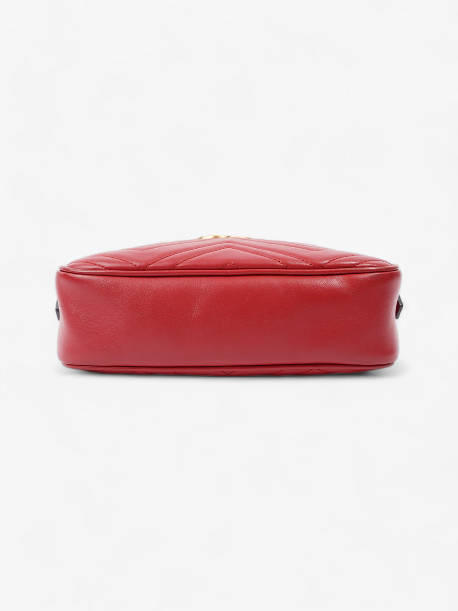 GG Marmont Red Matelasse Leather Small Image 6