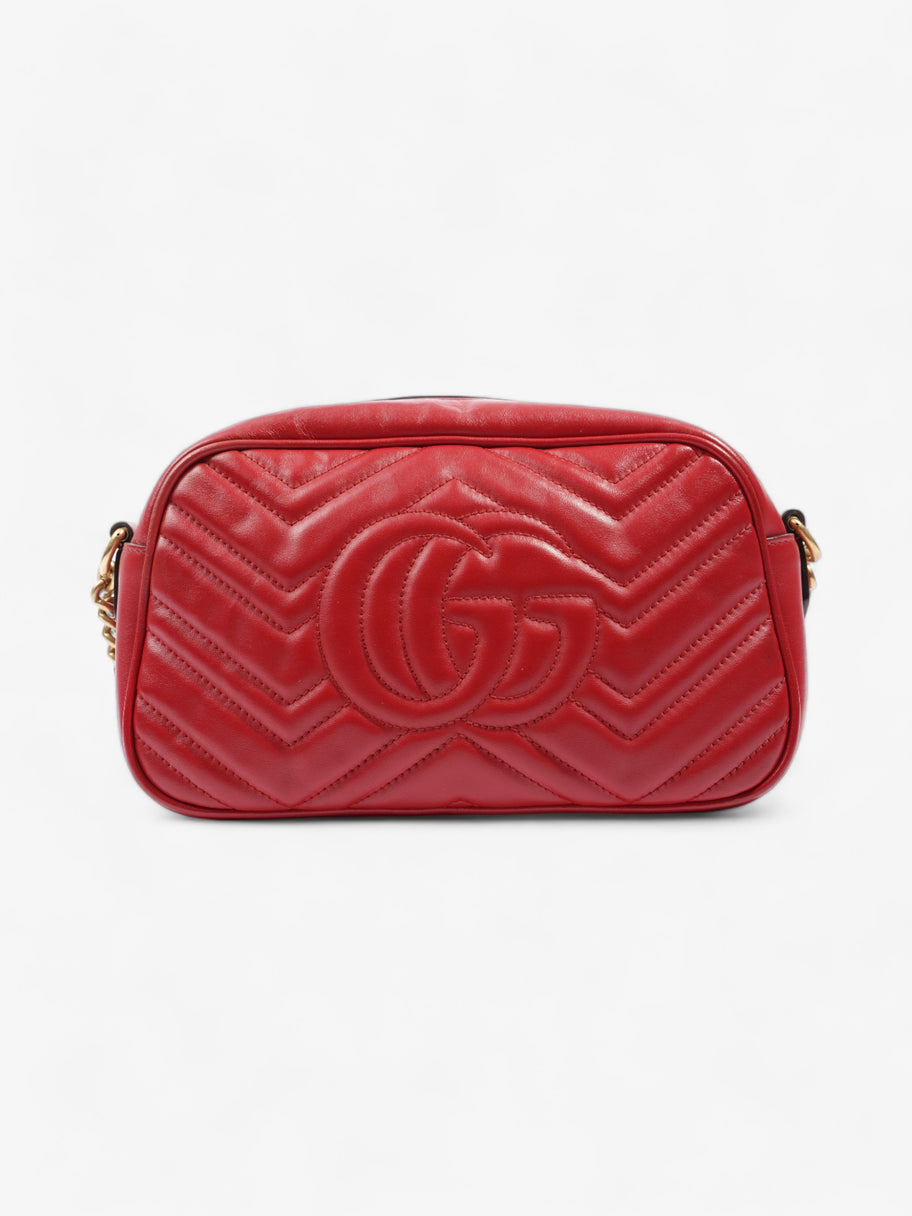 Gucci GG Marmont Zip Red Matelasse Leather Small Image 4