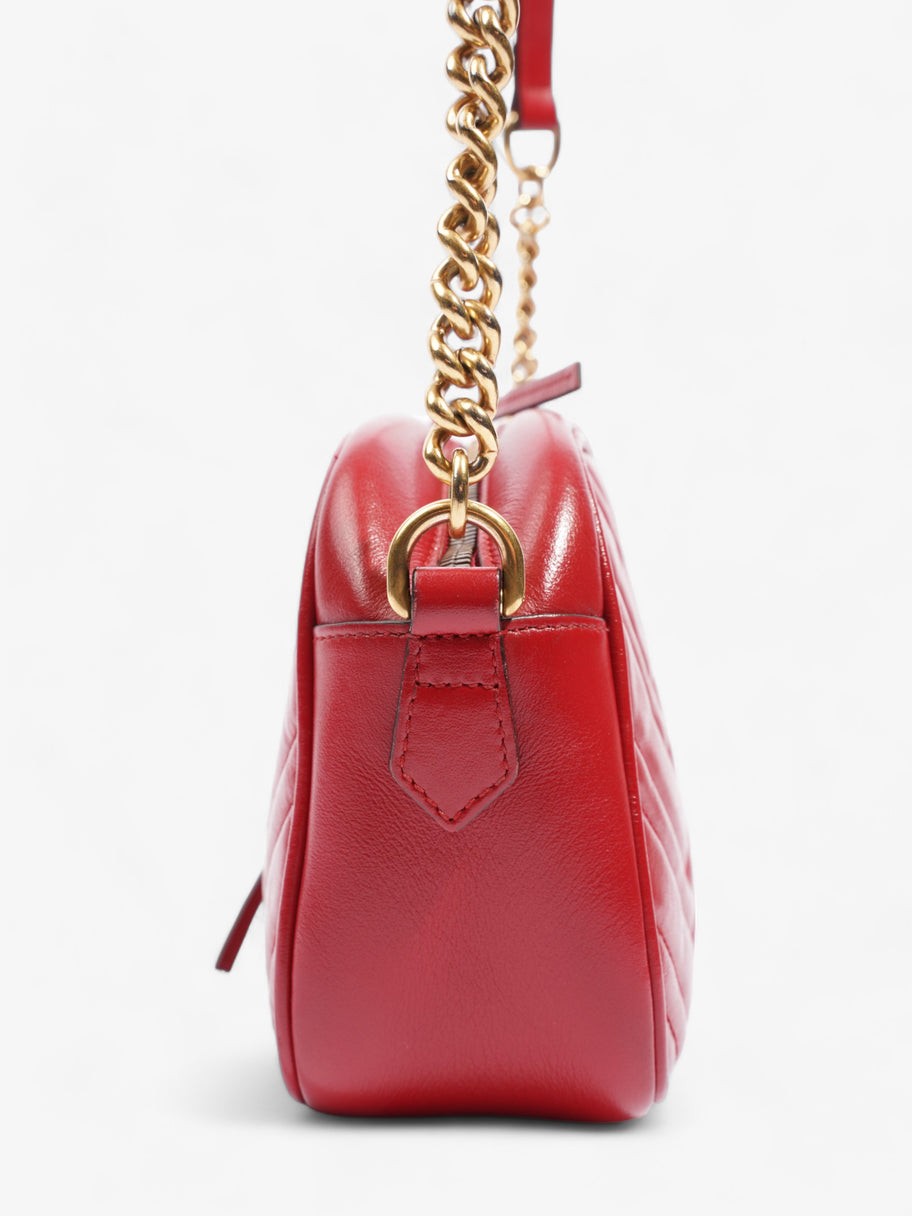 Marmont Zip Red Matelasse Leather Small Image 3