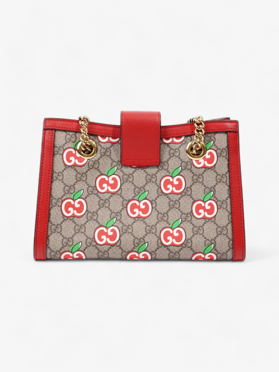 Gucci GG Apple Padlock Beige And Ebony GG Supreme / Red Coated Canvas Small Image 4