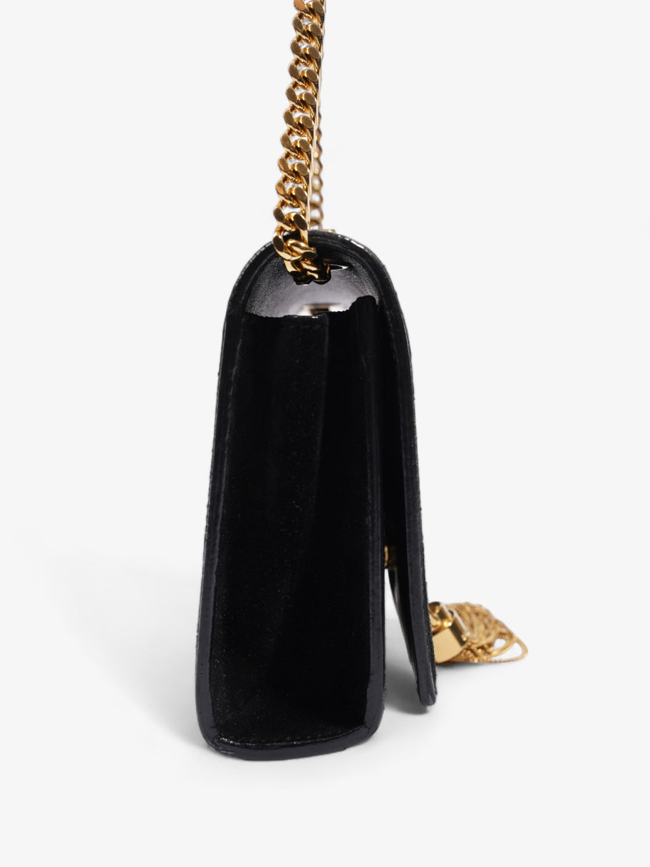 Kate Tassel Bag Black Suede Small Image 3