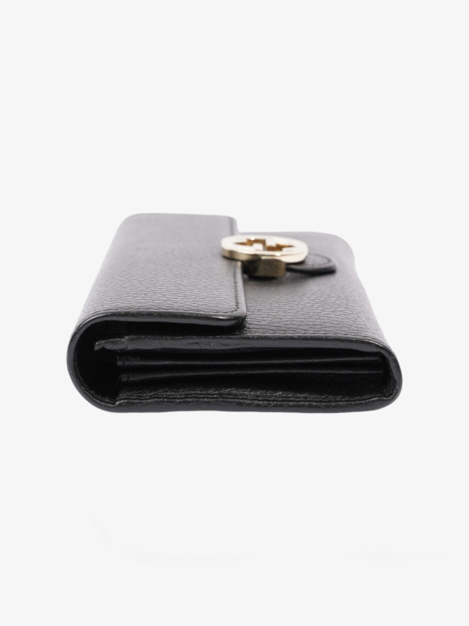 Interlocking G Bifold Wallet Black Leather Image 5