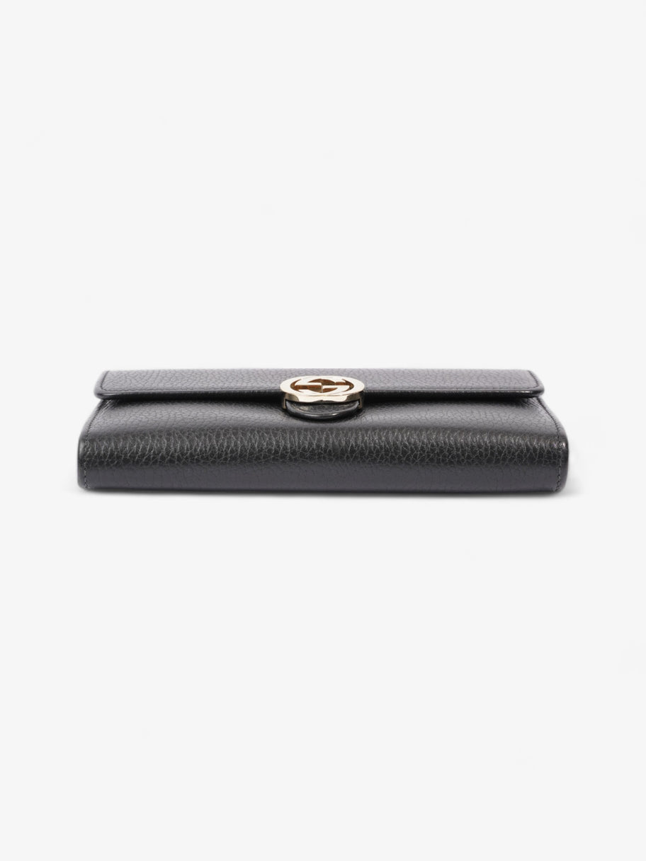 Interlocking G Bifold Wallet Black Leather Image 6