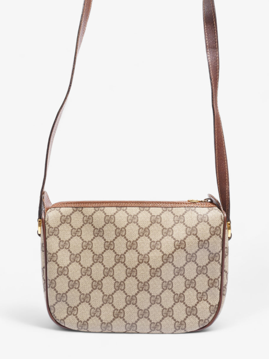 Gucci Old Gucci Sherry Line PVC & leather Shoulder bag Brown 001・58・6177 Supreme Print Coated Canvas Image 4