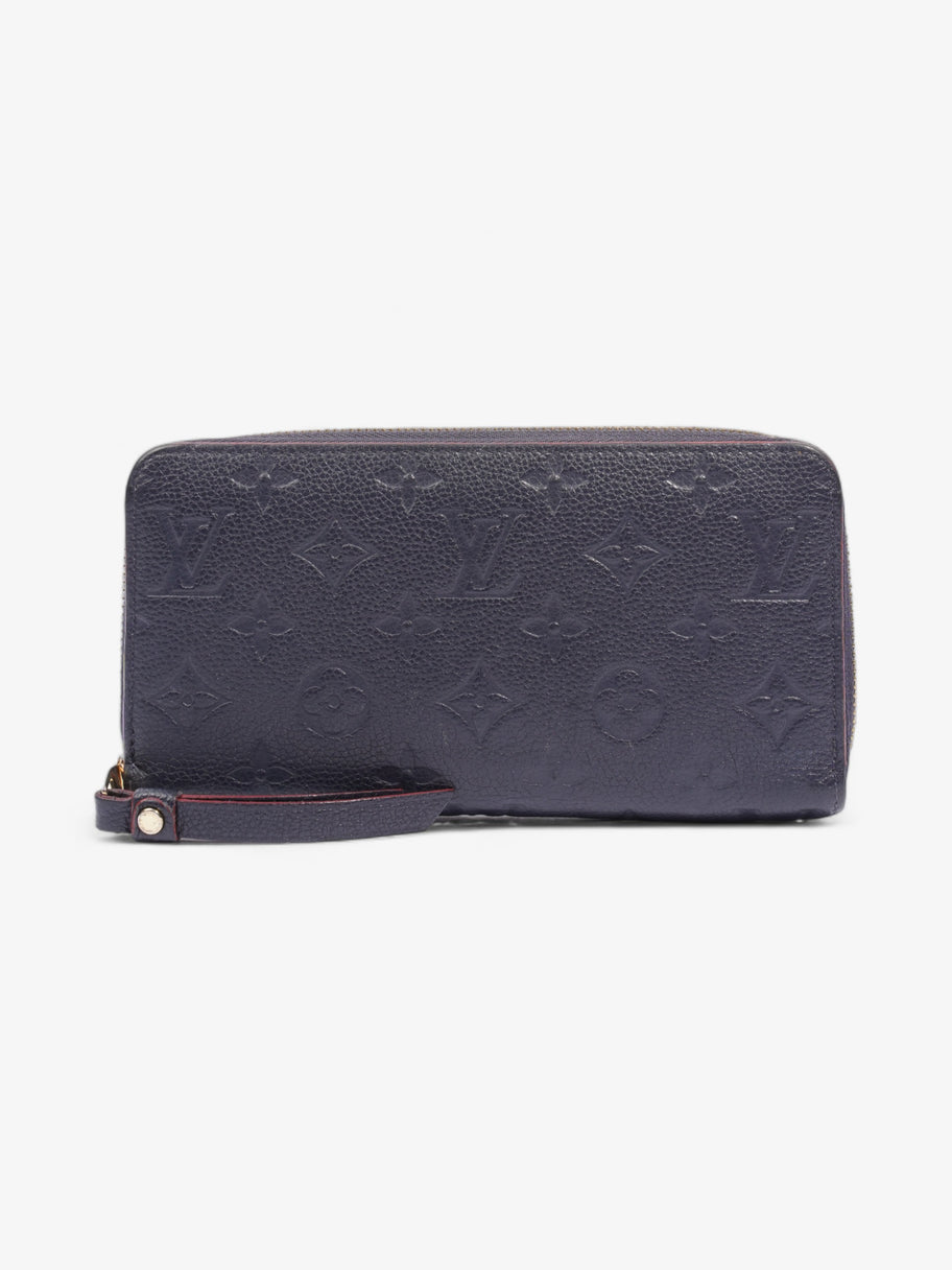 Zippy Wallet Navy Empreinte Leather Image 1