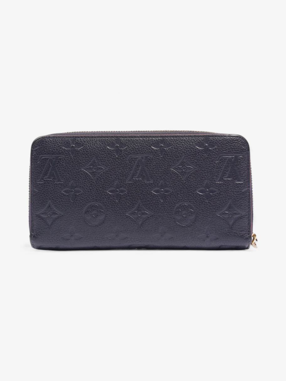 Zippy Wallet Navy Empreinte Leather Image 3