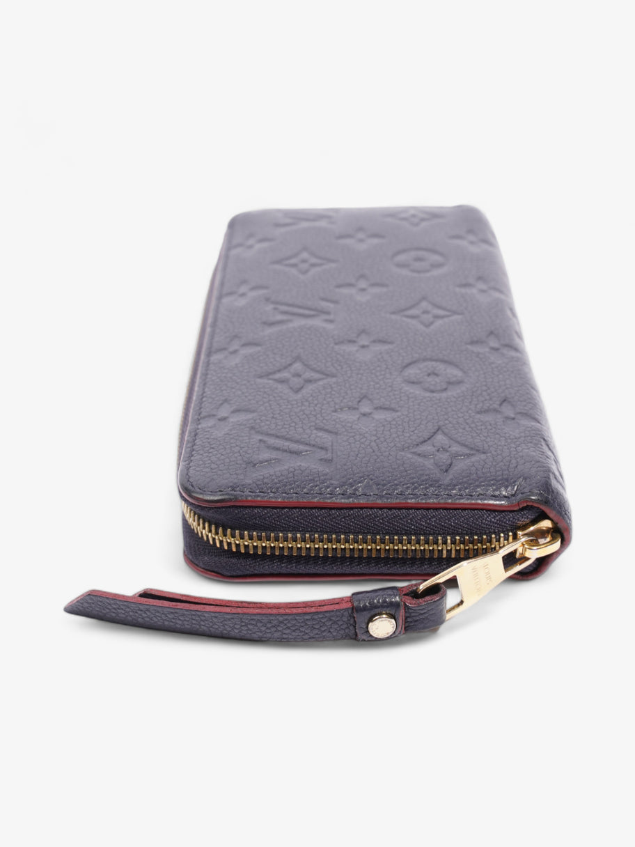 Zippy Wallet Navy Empreinte Leather Image 4