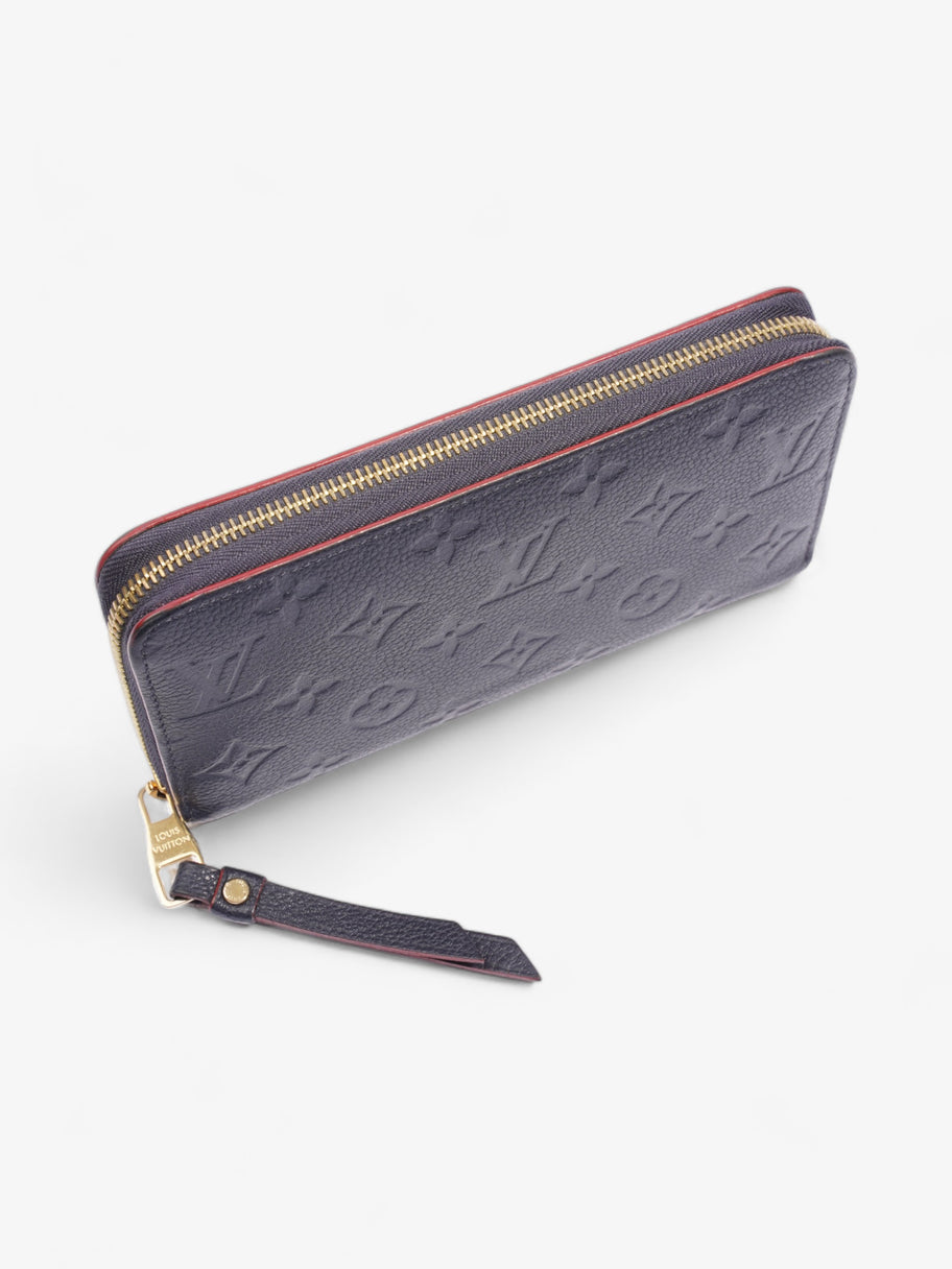 Zippy Wallet Navy Empreinte Leather Image 6