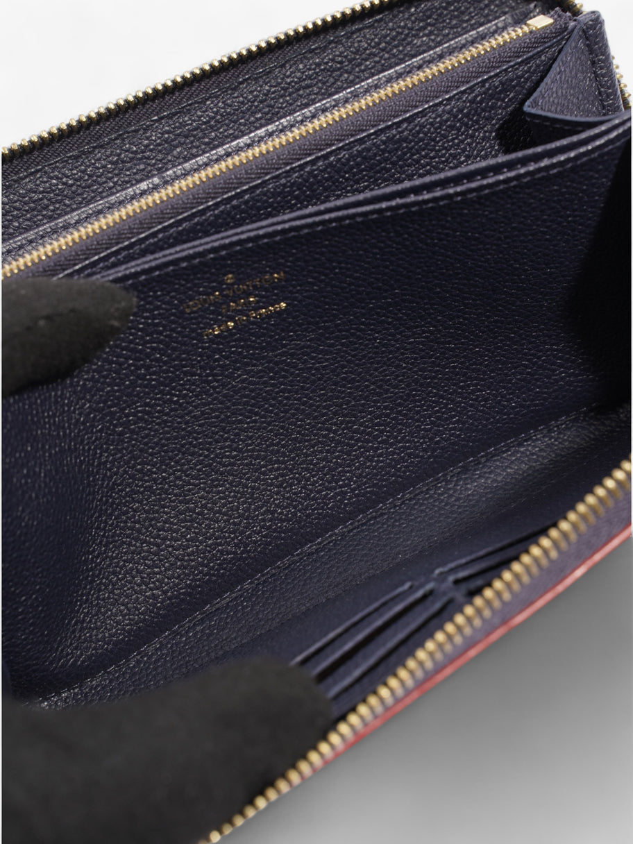 Zippy Wallet Navy Empreinte Leather Image 8