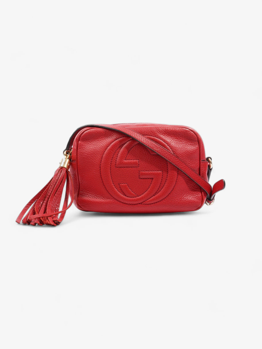 Gucci Soho Leather Shoulder bag Red Red Small Image 1